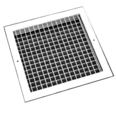 Double Deflection Grille - White, 400X400