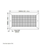 Single Deflection Grille - White - 400X400mm