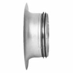 Galvanised Flanged Spigot - 100mm, With Radius