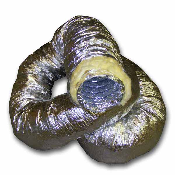 Insulated Aluminium Flexible Ducting - 125mm