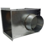 Galvanised Plenum Box Side Entry - 450mm, 450mm