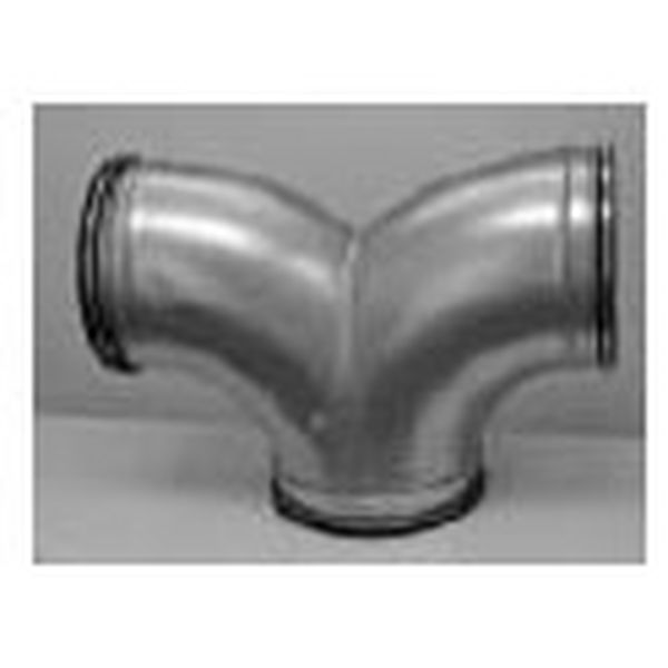 Galvanised Twin Bend 90 Degrees – Rubber Seal - 100mm