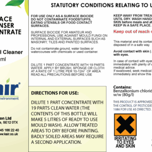 Surface Cleanser Concentrate To Clean Mould Growth Areas