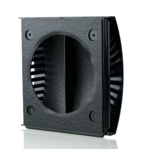 Blauberg External Wind Baffle External Draft Excluding Vent Black - 150mm 6 Inch Dia