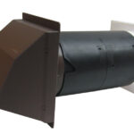 127mm Black Hole Ventilator Cowled Fixed Anti-Draught Baffles