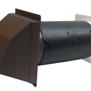 127mm Black Hole Ventilator Cowled Fixed Anti-Draught Baffles