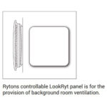 Rytons Cowled Super Acoustic  LookRyt AirCore Controllable - Push/Pull Louvre White