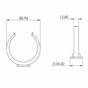 Kair 75mm Radial Ducting Fixing Clamps - Pack of 10