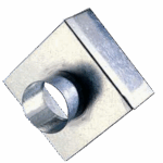 Plenum Box Galvanised Top Entry - 400x400x400