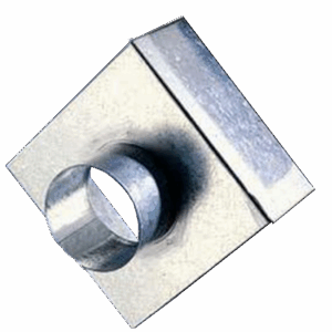 Plenum Box Galvanised Top Entry - 500x500x200