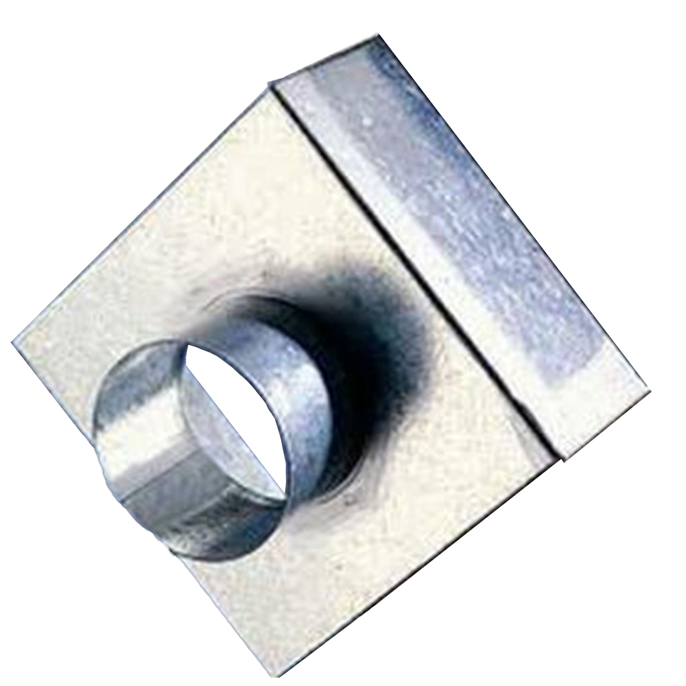 Plenum Box Galvanised Top Entry - 500x500x500