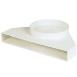 Manrose 1645 System 225 Elbow Plenum Bend With 125mm Spigot