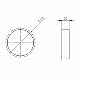 Kair 75mm Radial Ducting End Caps - Pack of 10
