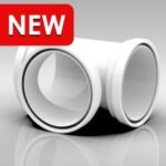 Kair Fast Seal 125mm Round Self-Seal T Piece