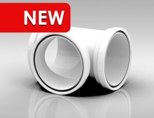 Kair Fast Seal 125mm Round Self-Seal T Piece