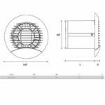 Vent Axia Eclipse 100XT Extractor Fan (427282)