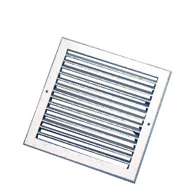 Single Deflection Grille With Damper - White, 300X200