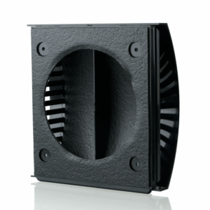 Blauberg External Wind Baffle External Draft Excluding Vent Black - 100mm 4 Inch Dia