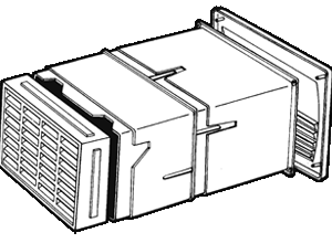 Double Sized Air Brick Black Hole Ventilator - 71,500 Btu/h