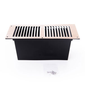 Rytons Floor Ventilator with Mirror Stainless Steel Louvre
