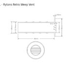 Rytons Retro Weep Vent - Pack of 50